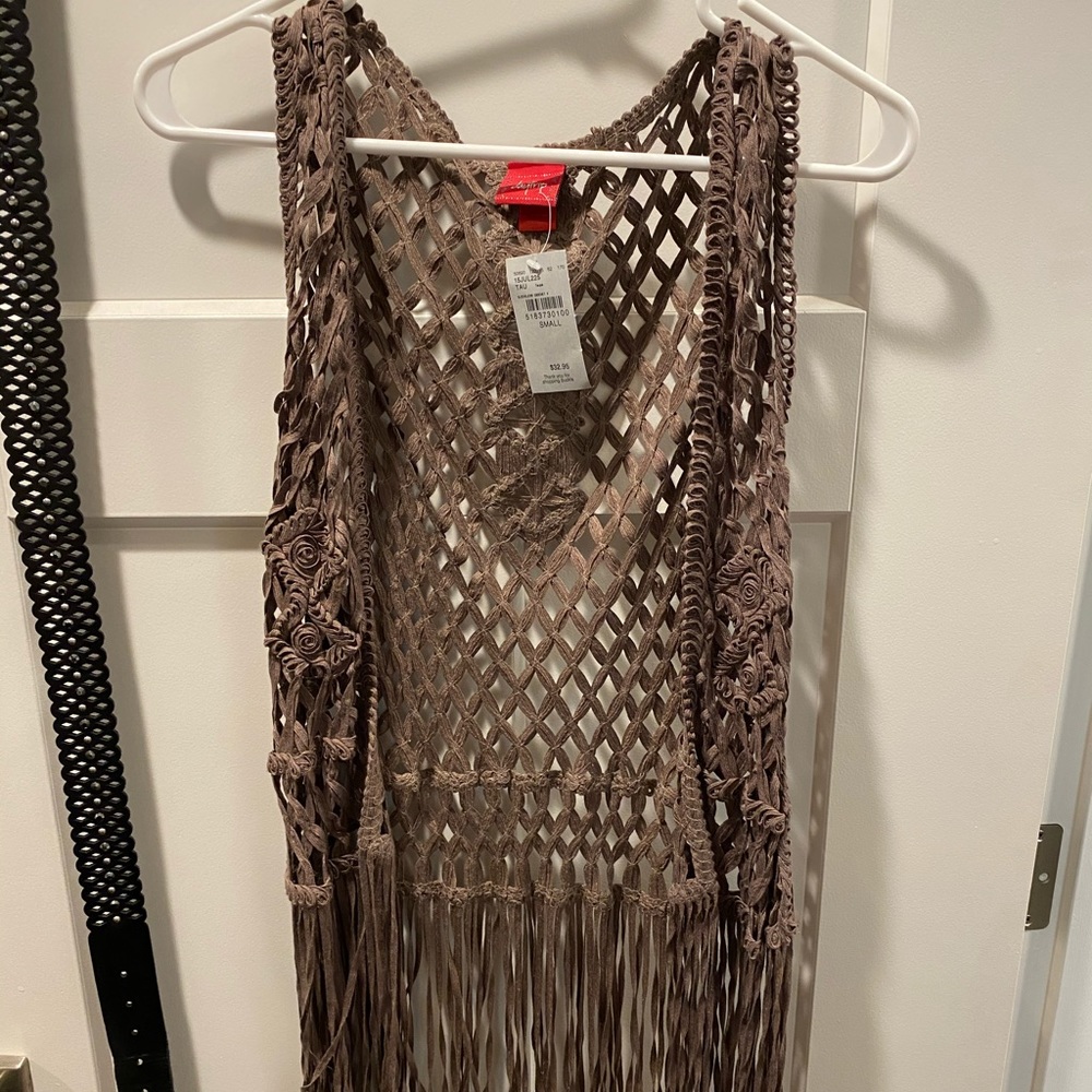 Bke fringe vest. Small. Buckle.